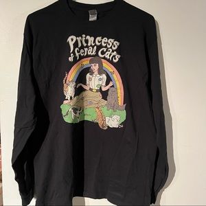 Princess of feral cats long sleeve Tshirt
